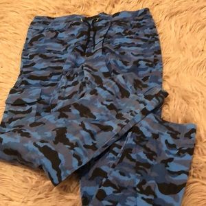 Blue camo pants